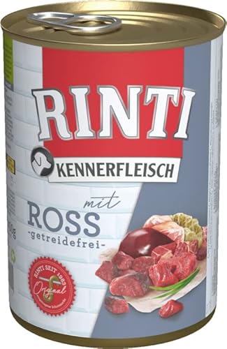 Rinti Hundenassfutter Kennerfleisch mit Ross 6x400g von Rinti