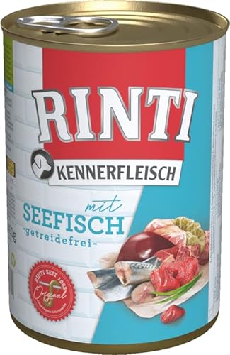 Rinti Hundenassfutter Kennerfleisch mit Seefisch 6x400g von Rinti