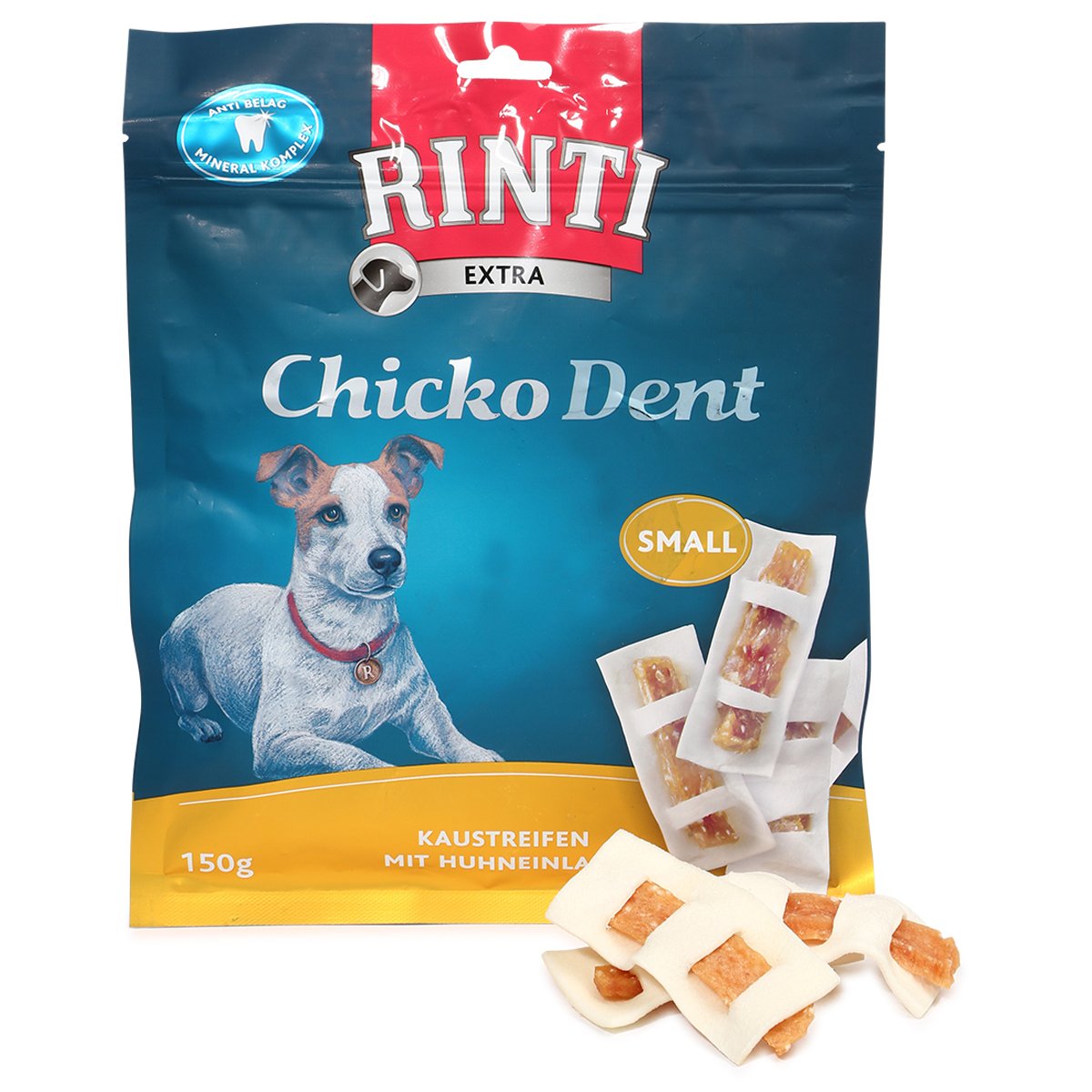 Rinti Hundesnack Chicko Dent Huhn SMALL 3x150g von Rinti