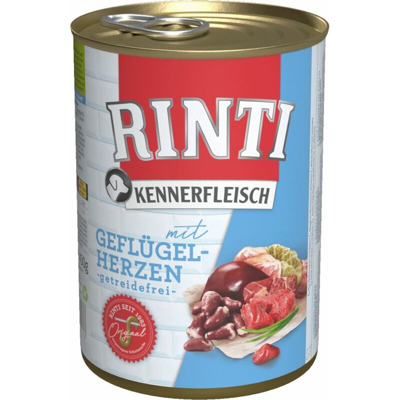 Rinti Kennerfleisch Geflügelherzen 400 g (4,22 € pro 1 kg) von Rinti