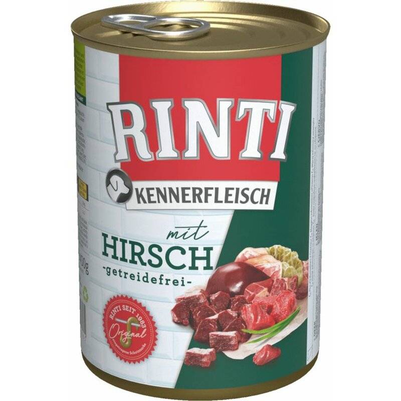 Rinti Kennerfleisch Hirsch 400 g (4,22 € pro 1 kg) von Rinti