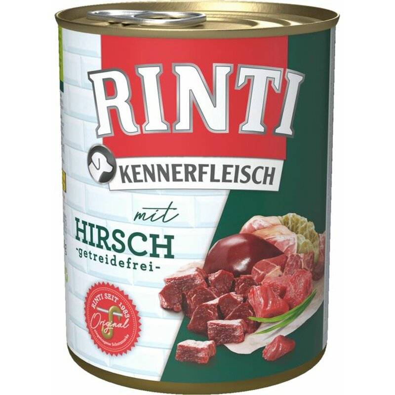 Rinti Kennerfleisch Hirsch 800 g (3,49 € pro 1 kg) von Rinti