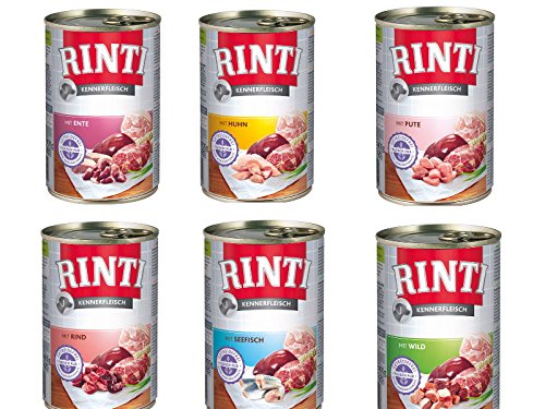 Rinti Kennerfleisch Hundefutter Mix Paket No.2, 6 x 400g Dose by Zoolox ® von Rinti