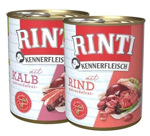 Rinti Kennerfleisch Multipack Rind und Kalb 24 x 800 g von Rinti