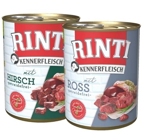Rinti Kennerfleisch Multipack Ross & Hirsch 24 x 800 g von Rinti