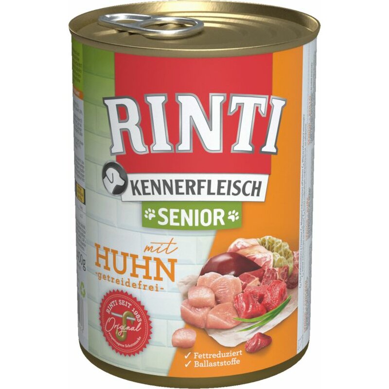 Rinti Kennerfleisch Senior Huhn 400 g (4,22 € pro 1 kg) von Rinti