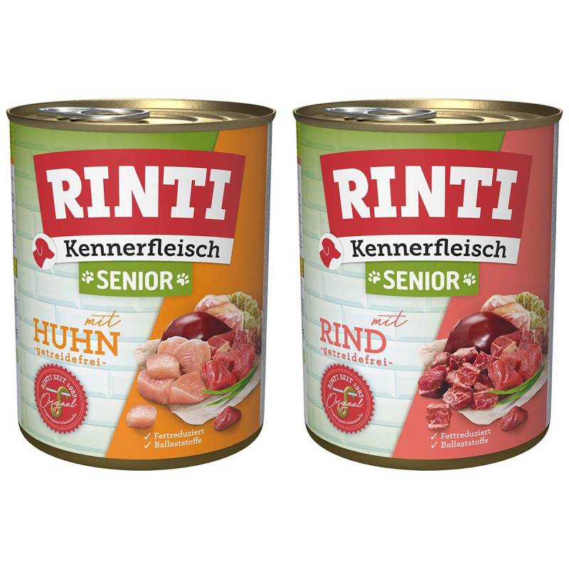 Rinti Kennerfleisch Senior Mixpaket 24x800g von Rinti