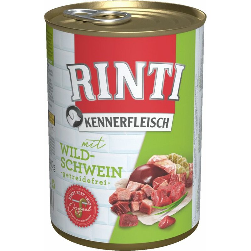 Rinti Kennerfleisch Wildschwein 400 g (4,22 € pro 1 kg) von Rinti