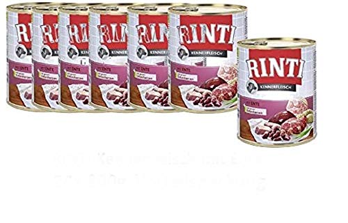 Rinti Kennerfleisch mit Ente | 24x 800g Hundefutter Sparpackung von Rinti