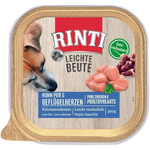 Rinti Leichte Beute Huhn Pur & Geflügelherzen | 9X 300g von Rinti