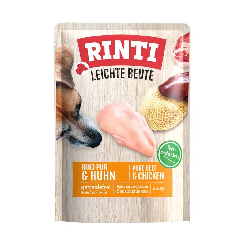 Rinti Leichte Beute Rind Pur + Huhn 10x400g von Rinti