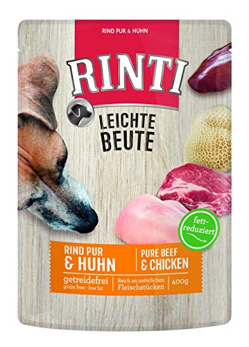 Rinti Leichte Beute Rind Pur + Huhn 400g - Sie erhalten 10 Packung/en; Packungsinhalt 400 g von Rinti