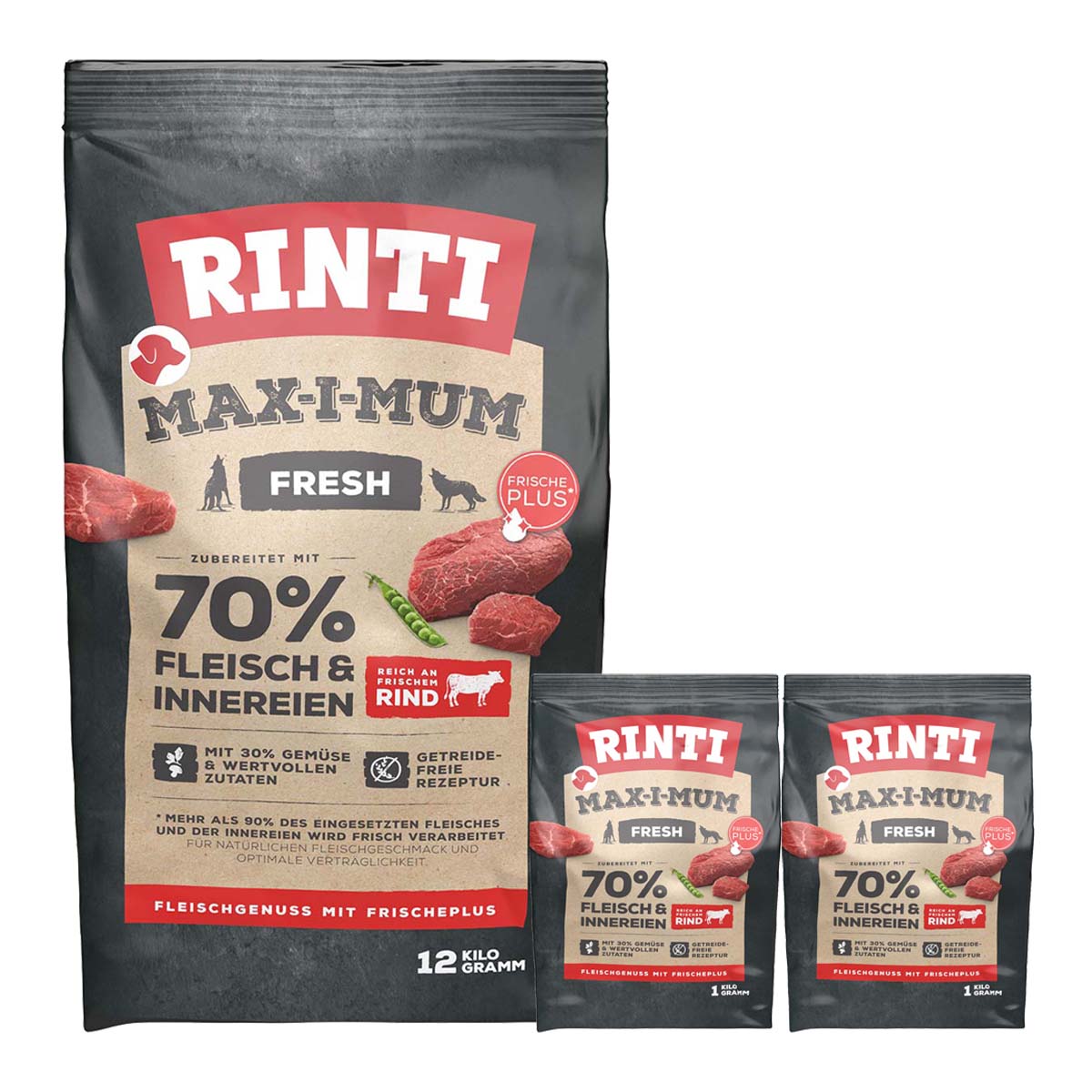 Rinti Max-i-Mum Rind 12kg + 2x1kg gratis von Rinti