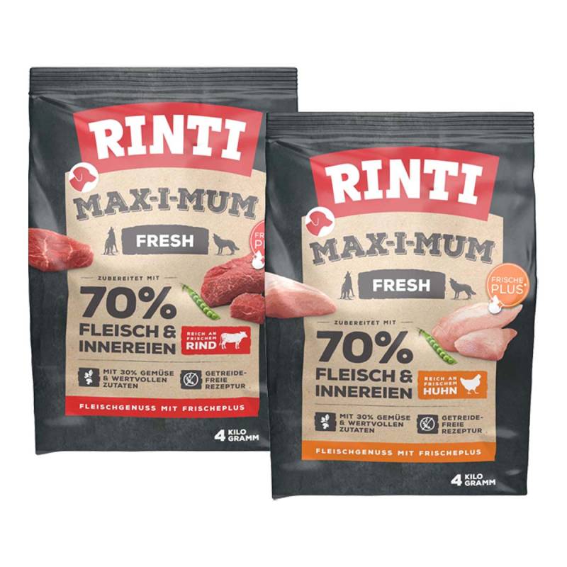 Rinti Max-i-Mum Rind und Huhn Mixpaket 2x4kg von Rinti