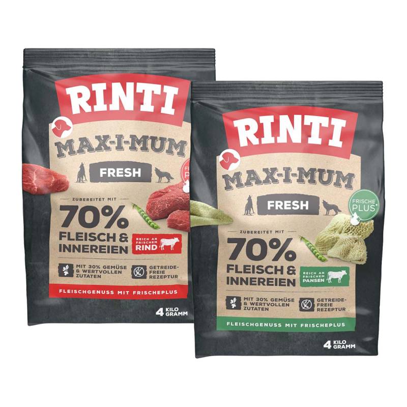 Rinti Max-i-Mum Rind und Pansen Mixpaket 2x4kg von Rinti