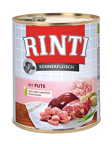 Rinti Pur Kennerfleisch Junior Rind für Hunde, 24er Pack (24 x 400 g) von Rinti