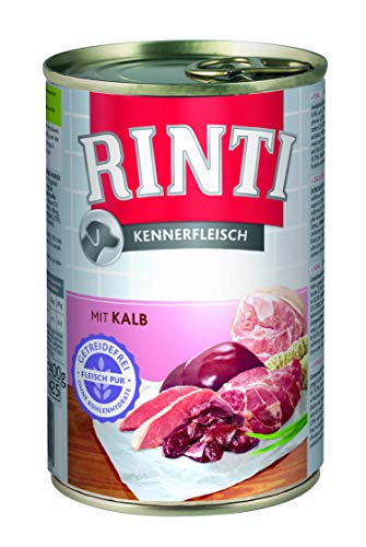 Rinti Pur Kennerfleisch Kalb für Hunde, 400 g von Rinti