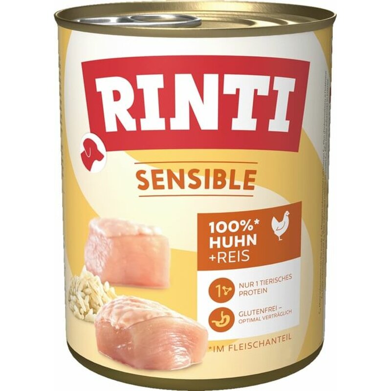 Rinti Sensible Huhn & Reis 800 g (4,11 € pro 1 kg) von Rinti