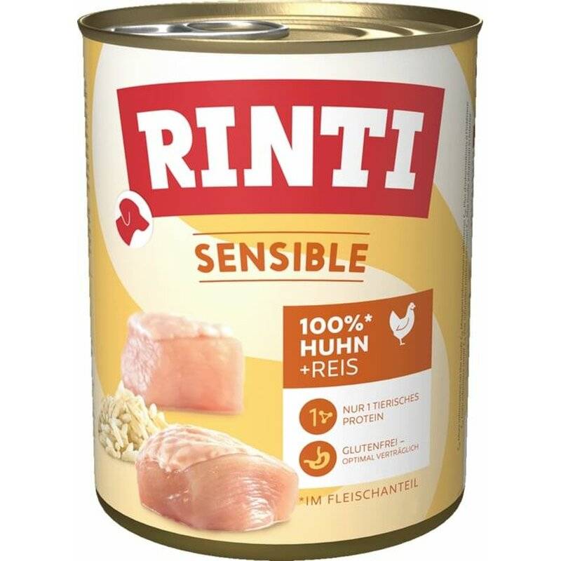 Rinti Sensible Huhn & Reis 800 g (4,11 € pro 1 kg) von Rinti