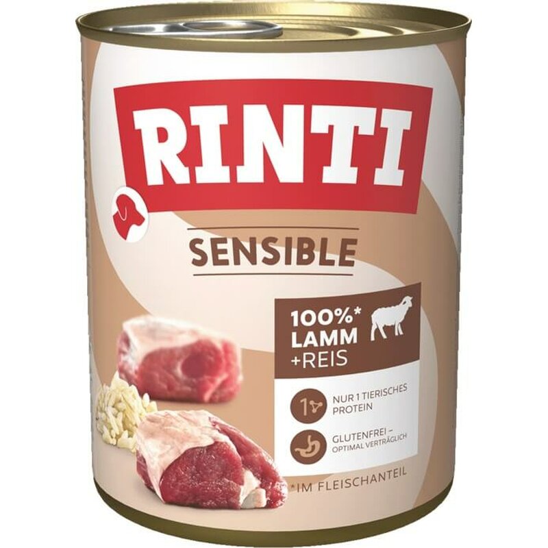 Rinti Sensible Lamm & Reis 800 g (4,74 € pro 1 kg) von Rinti