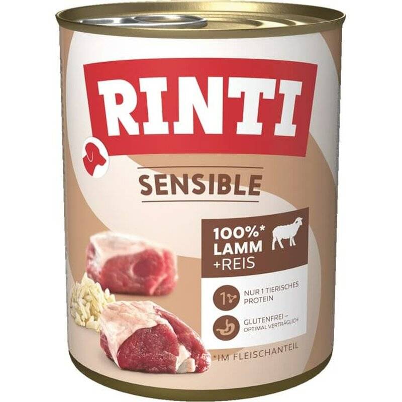 Rinti Sensible Lamm & Reis 800 g (4,74 € pro 1 kg) von Rinti