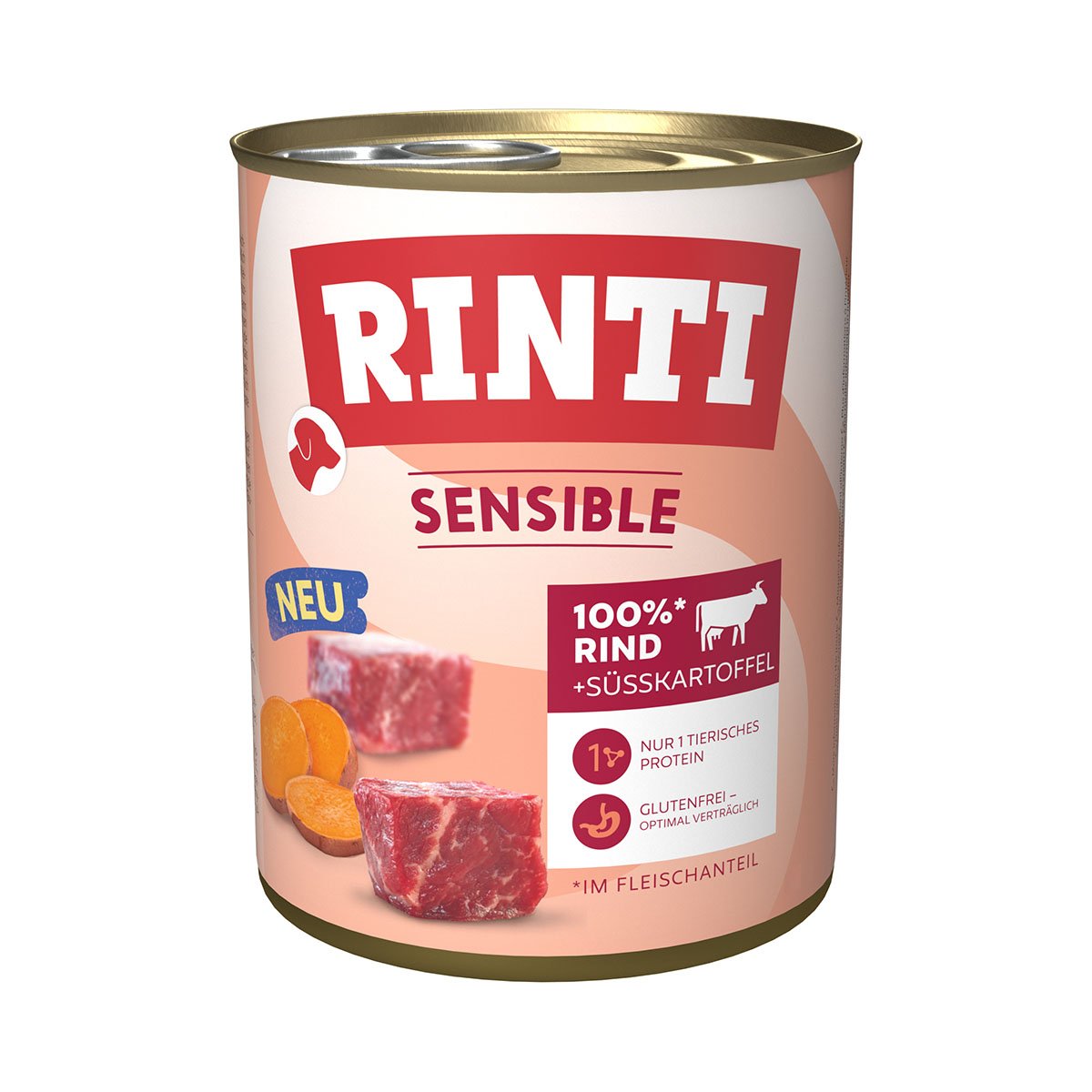 Rinti Sensible Rind & Süßkartoffel 6x800g von Rinti