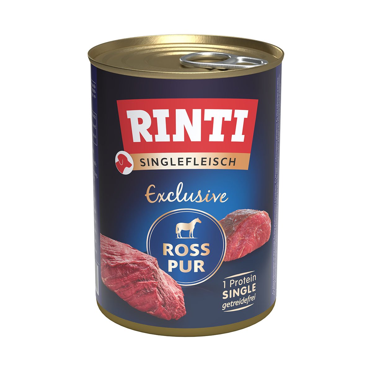Rinti Singlefleisch Exclusive Ross pur 24x400g Rinti Singlefleisch Exclusive Ross pur 24x400g von Rinti