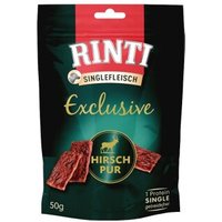 RINTI Singlefleisch Exclusive Snack Pur 2x50g Hirsch von Rinti