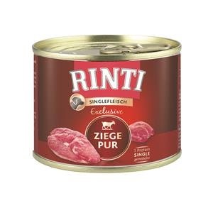 Rinti Singlefleisch Exclusive Ziege Pur | 12x 185g Hundefutter nass von Rinti