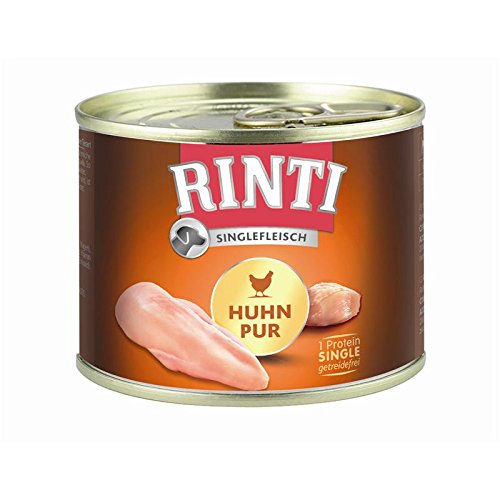 Rinti Singlefleisch Huhn Pur | 12x185g Hundenassfutter von Rinti