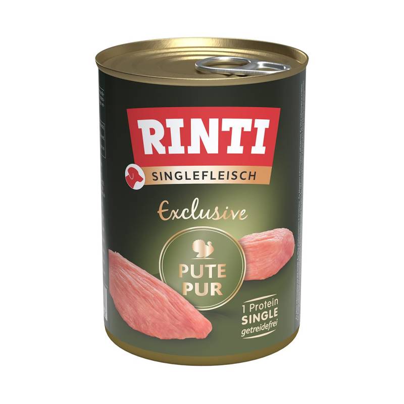 Rinti Singlefleisch Exclusive Pute pur 24x400g von Rinti