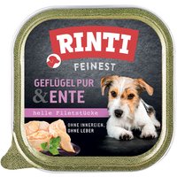 Sparpaket RINTI Feinest Schälchen 44 x 150 g - Geflügel pur & Ente von Rinti