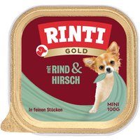 Sparpaket RINTI Gold Mini 48 x 100 g - Hirsch & Rind von Rinti