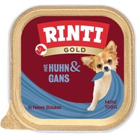 Sparpaket RINTI Gold Mini 48 x 100 g - Huhn & Gans von Rinti