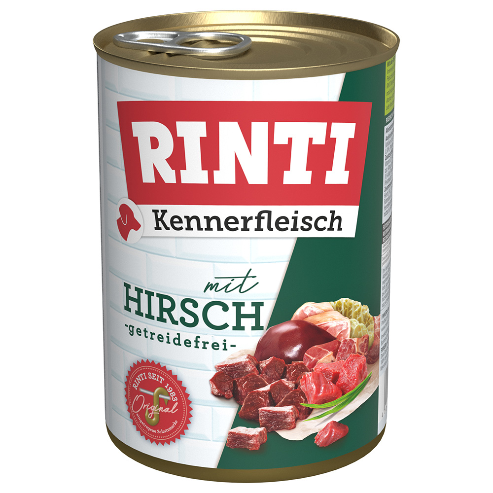 Sparpaket RINTI Kennerfleisch 12 x 400 g - Hirsch von Rinti