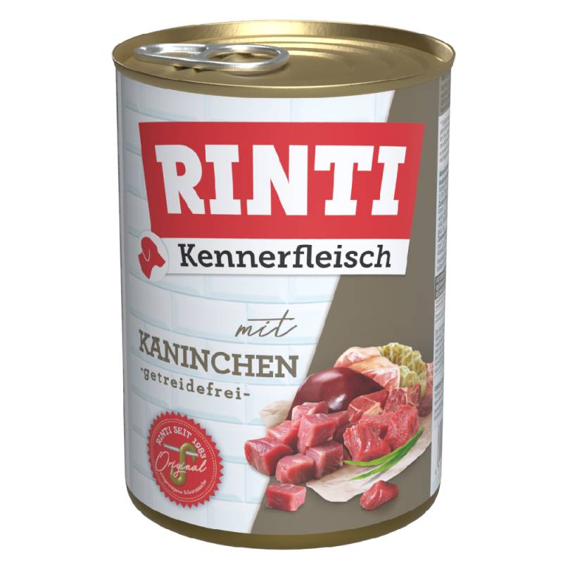 Sparpaket RINTI Kennerfleisch 12 x 400 g - Kaninchen von Rinti