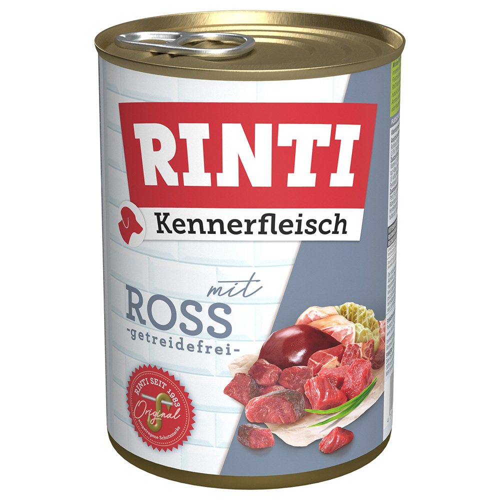 Sparpaket RINTI Kennerfleisch 24 x 400 g - Ross Sparpaket RINTI Kennerfleisch 24 x 400 g - Ross von Rinti