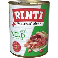 RINTI Kennerfleisch 800g x 24 - Sparpaket - Wild von Rinti
