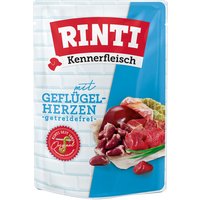 Sparpaket RINTI Kennerfleisch Pouches 20 x 400 g - Geflügelherzen von Rinti