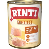 Sparpaket RINTI Sensible 24 x 800 g - Huhn & Reis von Rinti