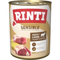 Sparpaket RINTI Sensible 24 x 800 g - Lamm & Kartoffel von Rinti