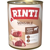 Sparpaket RINTI Sensible 24 x 800 g - Lamm & Reis von Rinti