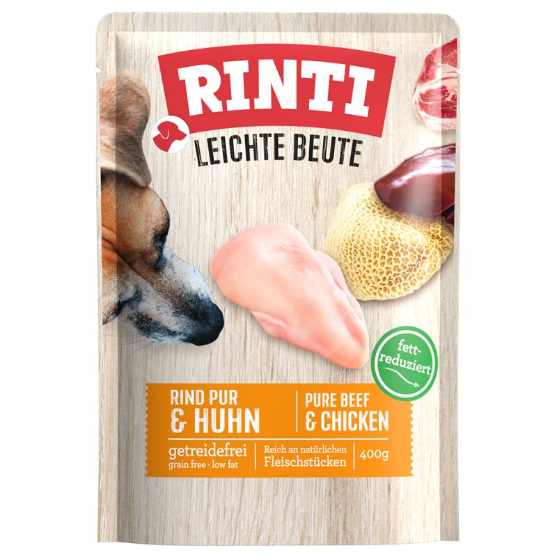 Sparpaket: RINTI Leichte Beute 30 x 400 g - Rind Pur & Huhn von Rinti