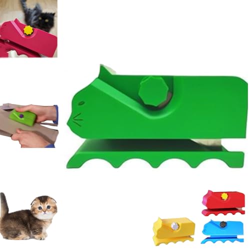 Cardboard Cutter for Cat Scratchers, 3D Printed Card Board Cutter, DIY Cat Scratcher Cardboard Cutter, Cardboard Strip Cutter, Handheld Cardboard Recycle Tool (1PCS * Green) von Ripkegn