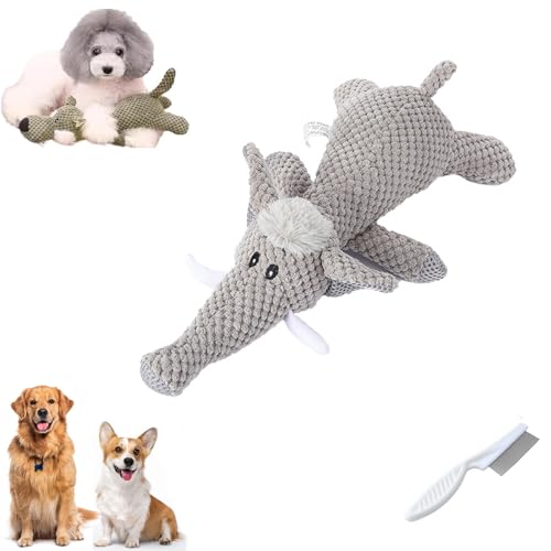 Ripkegn Wowpetsmart Invincible Chewanimals, Wowpetsmart for Heavy Chewers, Chewanimal - Designed for Strong Chewers, Wowpetsmart Dog Chew Toys, Toys for Small, Medium and Large Dogs (1pcs * Elephant) von Ripkegn