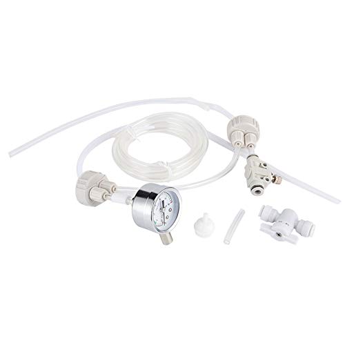 Risegun Aquarium CO2 System Diffusor Kit, DIY CO2 Generator System Aquarium Pflanzen CO2 Diffusor Kit mit Druckprüfer für Fische Tank Wasserpflanzen von Risegun