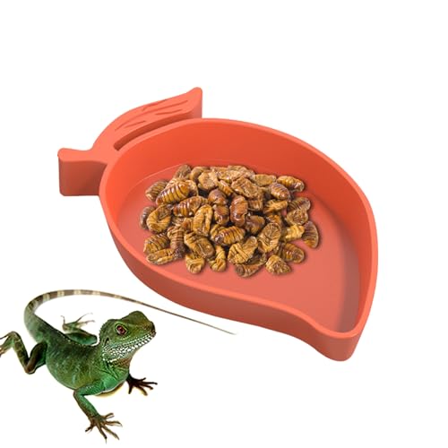 Ristyur Futter- und Wasserschale für Reptilien, Mango-Form, Chamäleon-Futterschale, Reptilien-Futterschale, Schildkröten-Lebensraum, Eidechse, Hamster, Schlange, Haustierzubehör für Futter von Ristyur