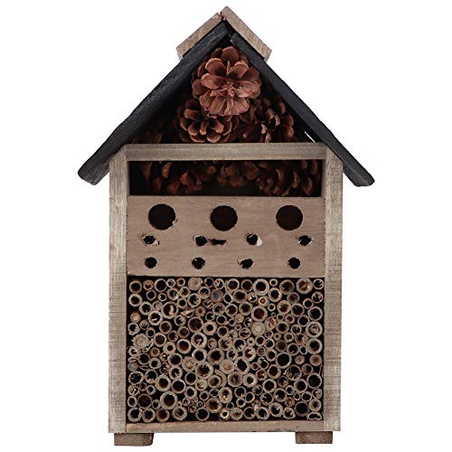 Bienenhaus, Gartenarbeit, Holzinsektenhaus, Holzhandwerk, Nisthaus, Dekoration, Ornament für Bieneninsekten von Riuulity