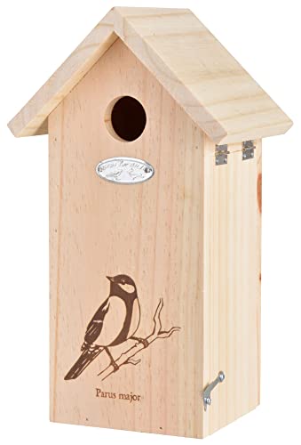 2 Stück Rivanto® Nistkasten Zaunkönig 11 x 14 x H20 cm, Vogelhaus lasiert von Rivanto