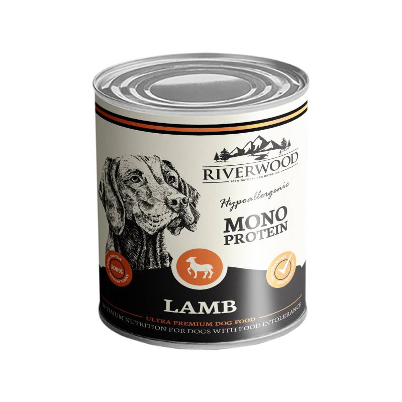 Riverwood Mono Protein - Lamm - 6 x 400 g von Riverwood